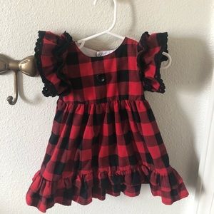 Buffalo plaid dress